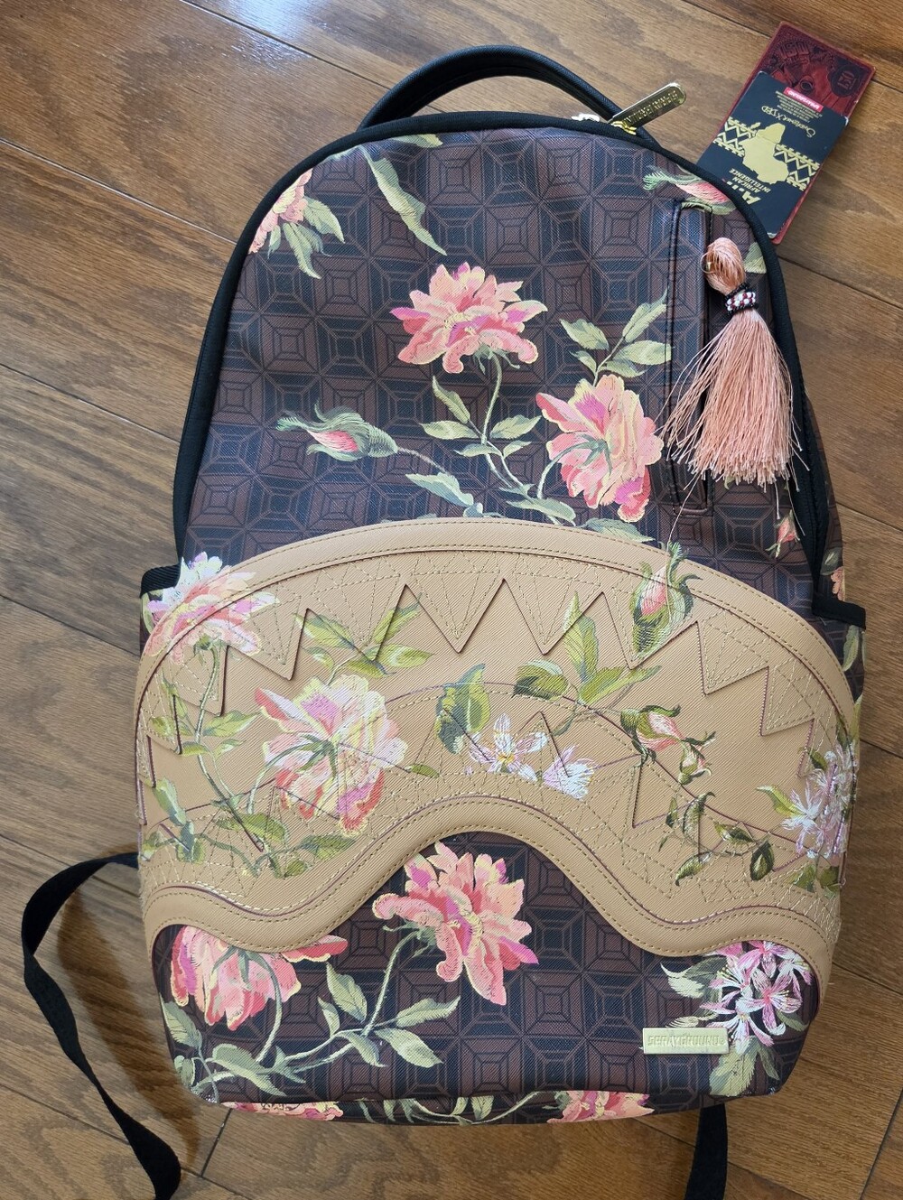 Sprayground AI Dreamers Garden Backpack Henny Floral Shark Limited Edition NWT